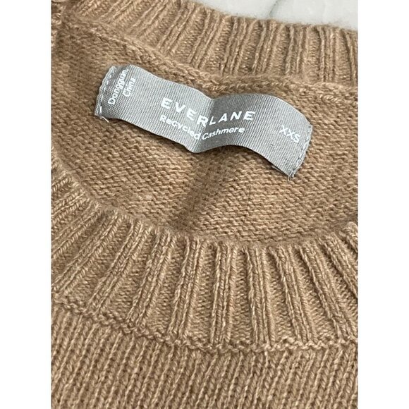Everlane Unisex The Everyone Cashmere Crew Sweater in Light Camel XXSmall Unisex - Picture 9 of 14